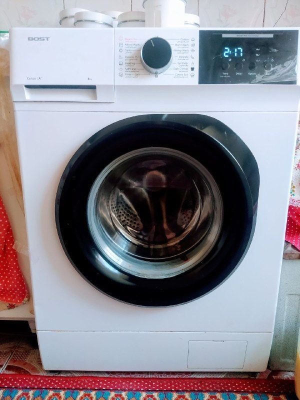 Hello, an eight-kilogram fully automatic Bust washing machine is for sale, brand new, in good condition, the best brand, the best quality.