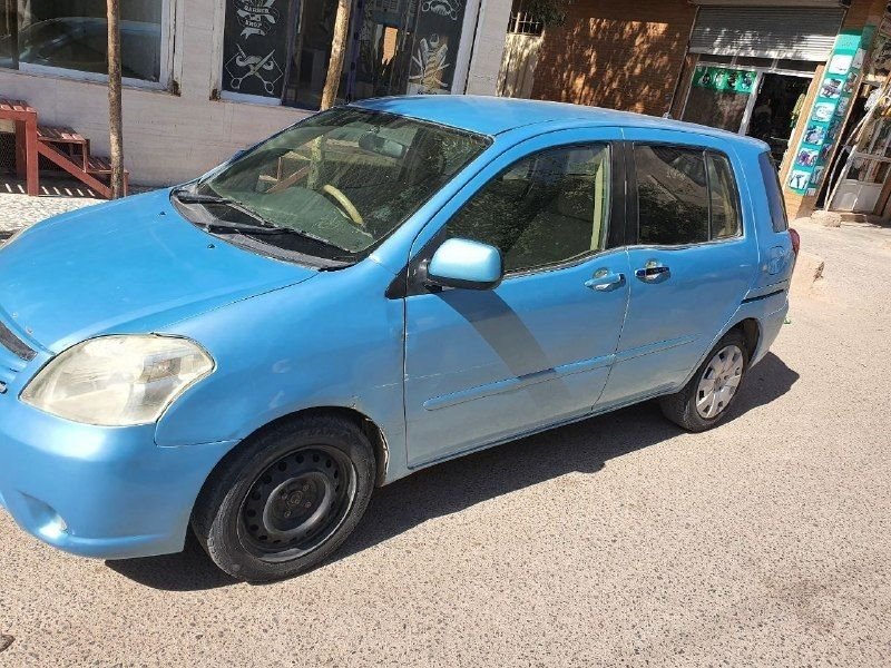 Blue car shop without cut
