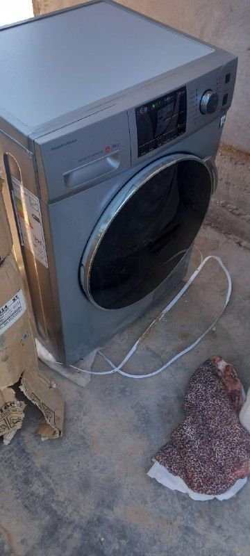 Pak Shuma brand washing machine with automatic dryer, 9 kg and 8 kg, new, only tested, used at a reasonable price, half the market price